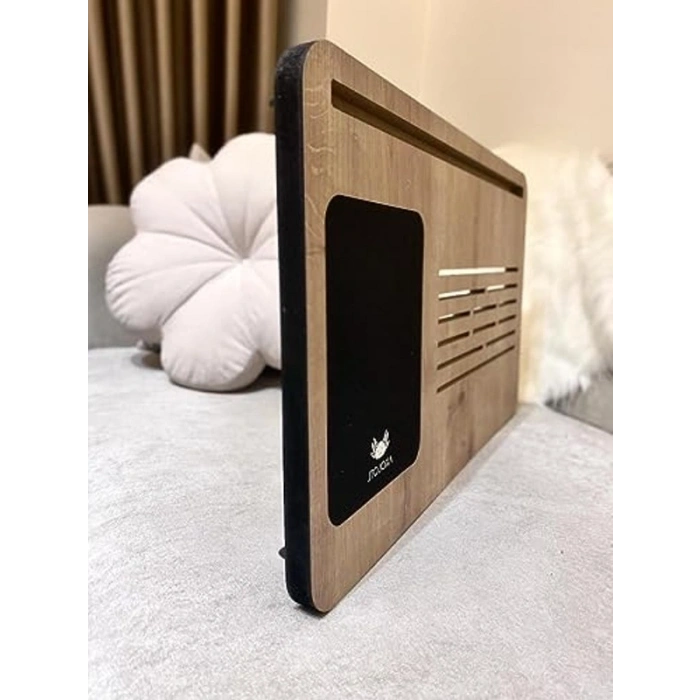 Katlanır Ayaklı Laptop Sehpası, Telefon ve Tablet Bölmeli