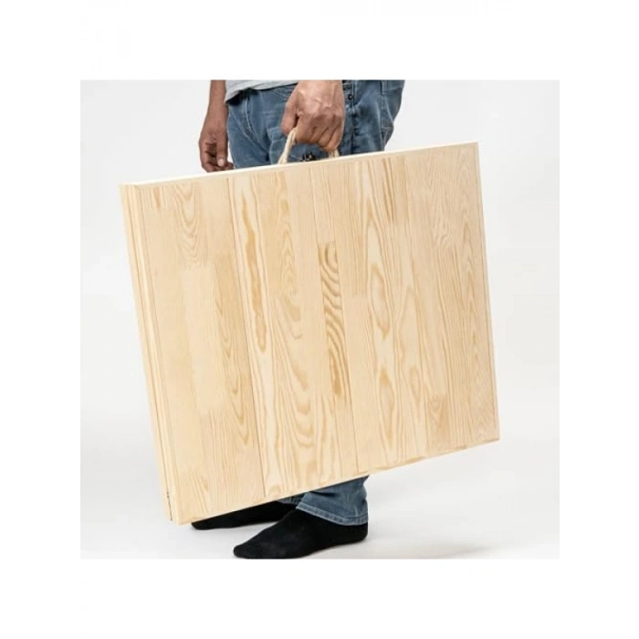 Katlanır Bahçe Masası - 70x120 cm, Ham Naturel Renk