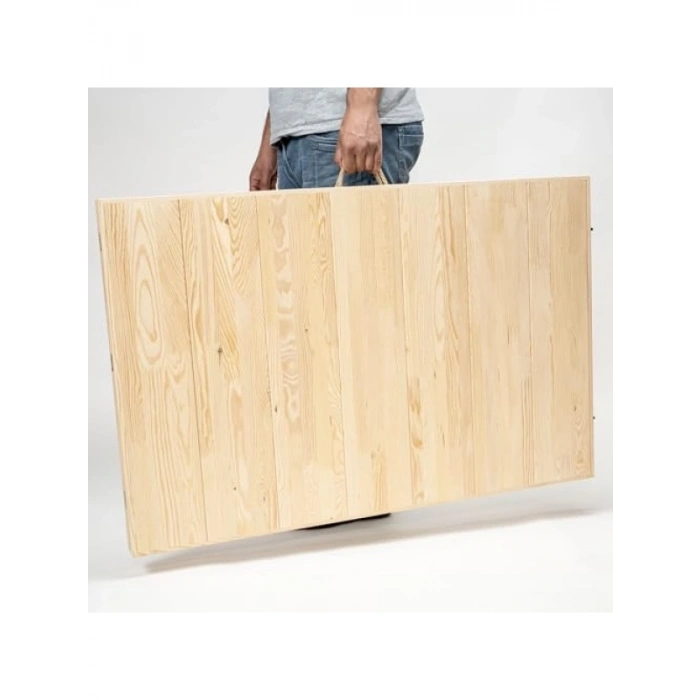 Katlanır Bahçe Masası - 75x228 cm, Ham Naturel Renk