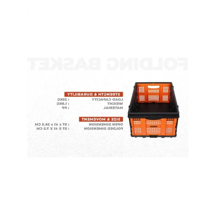 Katlanır Çok Amaçlı Taşıma Sepeti - 25kg Kapasite