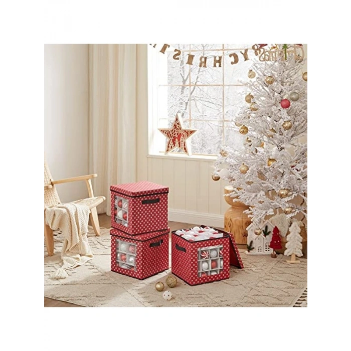 Katlanır Saklama Kutuları, 3lü Set, 30.5 cm Boyutunda