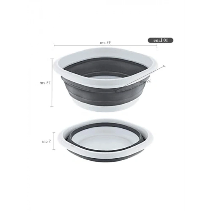 Katlanır Silikon Badya 10 Litre Kapasite