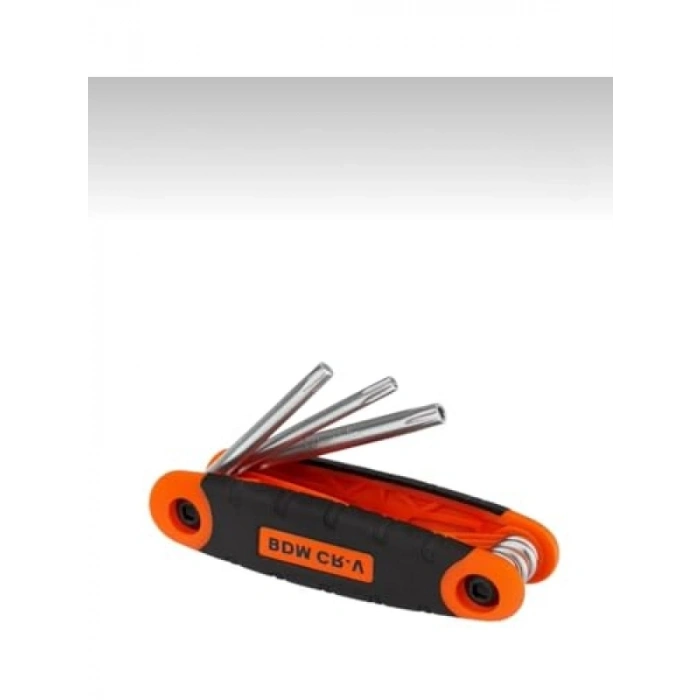 Katlanır Tork Alyan Anahtar Seti, 8 Parça Paslanmaz Çelik