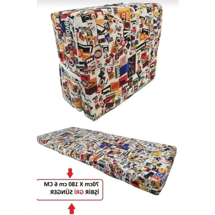 Katlanır Yer Yatağı, 70x180x6 cm Ölçülerinde Rahat Tasarım