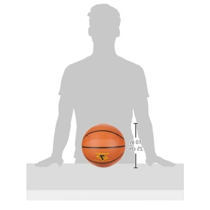 Kauçuk Basketbol Topu - 7 No, 530 Gr, Turuncu