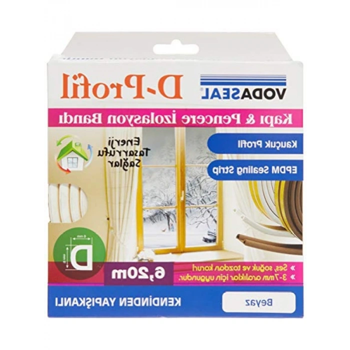 Kauçuk Profil Kapı ve Pencere İzolasyon Bandı, Kendinden Yapışkanlı
