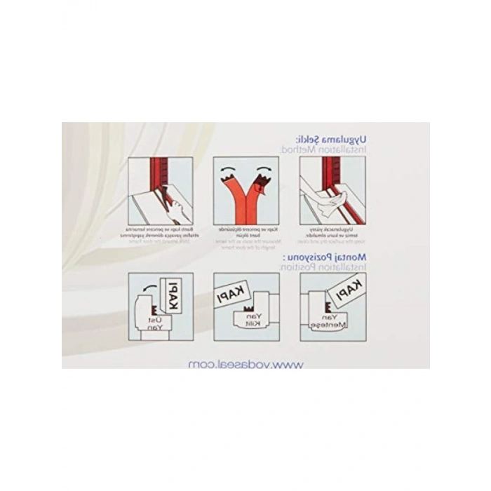 Kauçuk Profil Kapı ve Pencere İzolasyon Bandı, Kendinden Yapışkanlı