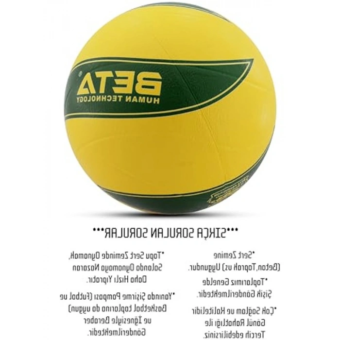 Kauçuk Voleybol Topu Seti - Pompa Dahil, Dikişsiz Tasarım