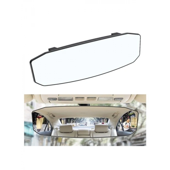 Kavisli Dışbükey Araç Dikiz Aynası - 299x90mm Boyutunda