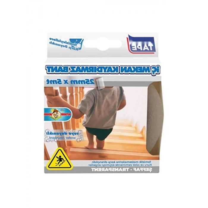 Kaydırmaz Bant - 25 mm x 5 m, Şeffaf