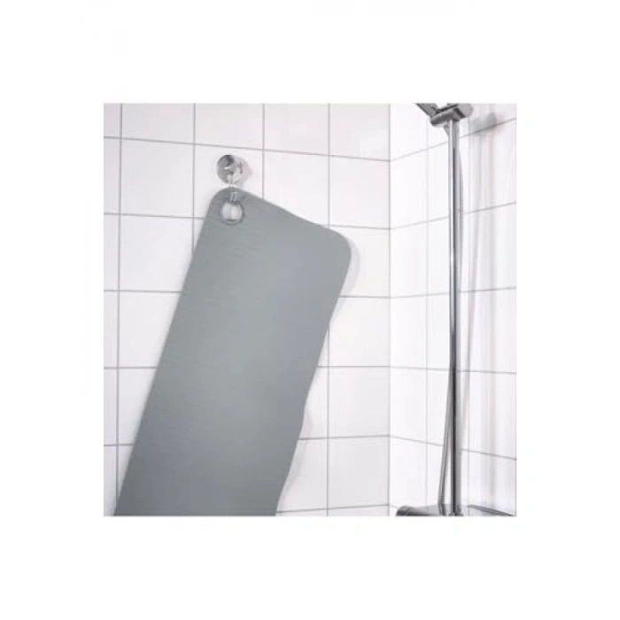 Kaydırmaz Banyo Duş Paspası - Vantuzlu Koyu Gri