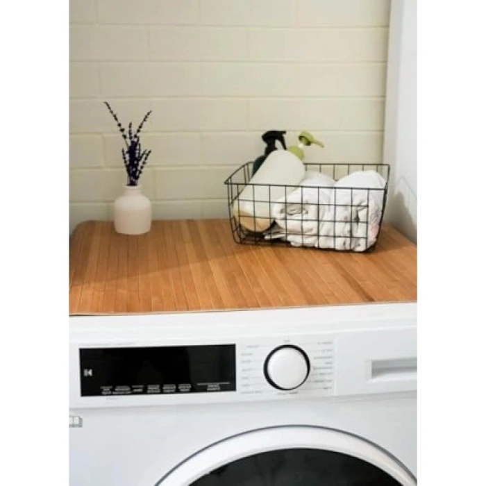 Kaydırmaz Tabanlı Bambu Banyo Paspası, 70x45 cm