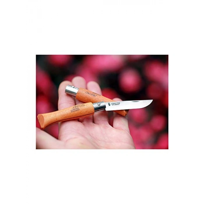 Kayın Saplı Karbon Çelik Çakı - No: 8