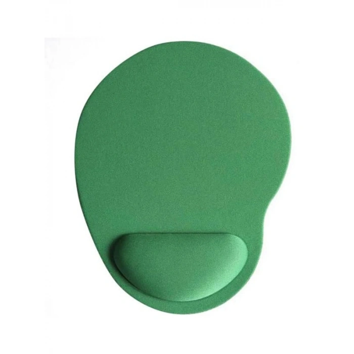 Kaymaz Alt Tabanlı Yeşil Renk Bilek Destekli Mouse Pad