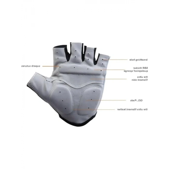 Kaymaz Avuç İçi ile Bisiklet Eldiveni - Uzun Süreli Konfor