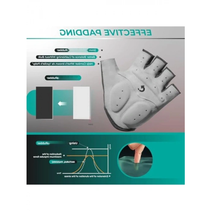 Kaymaz Avuç İçi ile Bisiklet Eldiveni - Uzun Süreli Konfor