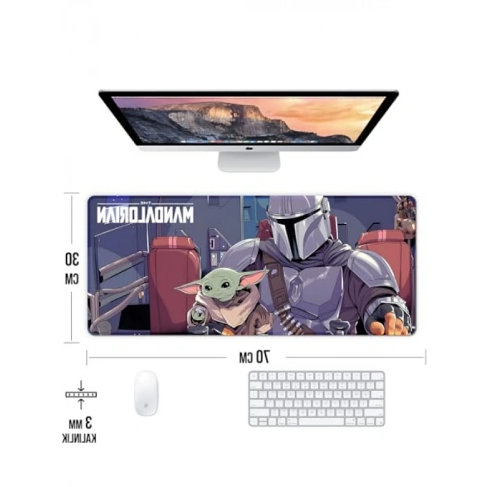 Kaymaz Oyun Klavye Mouse Pad, 70x30 cm