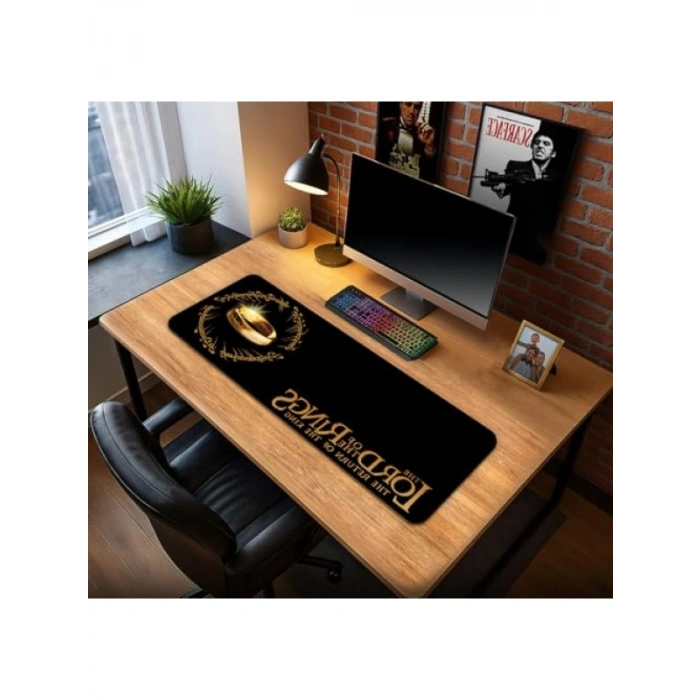 Kaymaz Oyun Klavye Mouse Pad, 70x30 cm, Gaming Masa Matı