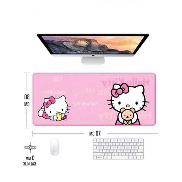 Kaymaz Oyun Klavye ve Mouse Pad, 70x30 cm