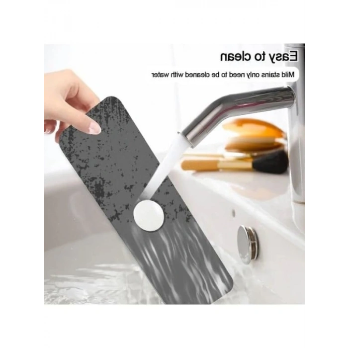 Kaymaz Su Emici Lavabo Kenar Matı