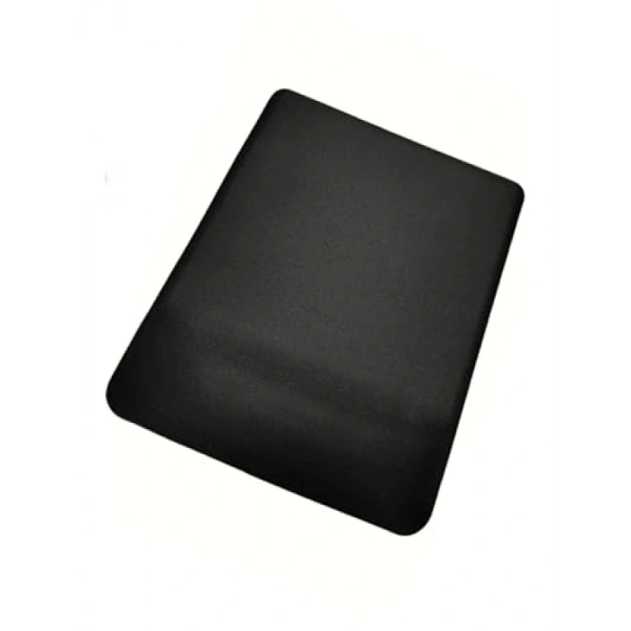 Kaymaz Tabanlı Bilek Destekli Bilgisayar Mouse Pad - Düz Siyah