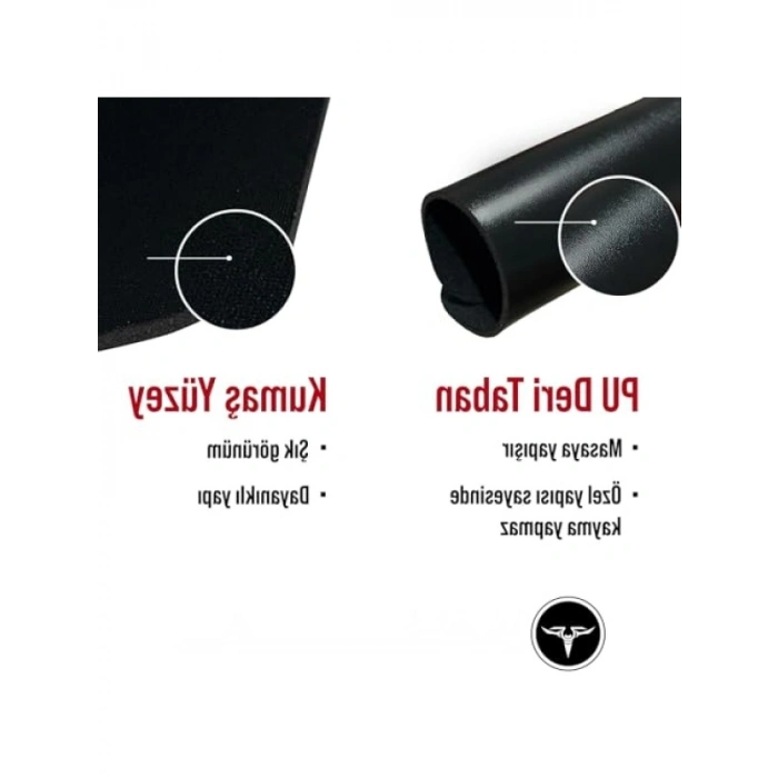 Kaymaz Tabanlı Ergonomik Mouse Pad, 24x20 cm