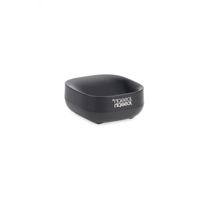 Kaymaz Tabanlı Kompakt Sabunluk - Mat Siyah