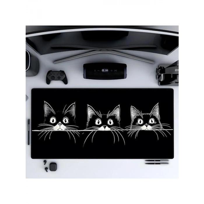 Kaymaz Tabanlı XXL Gaming Mouse Pad, 90x40 cm