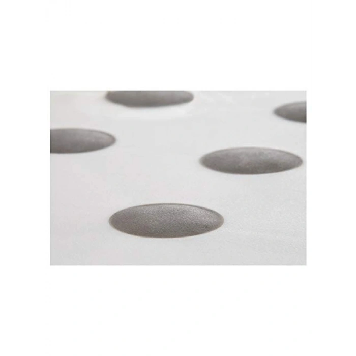 Kaymaz Üst Kısımlı Plastik Tabure, Beyaz, 25 cm Yükseklik