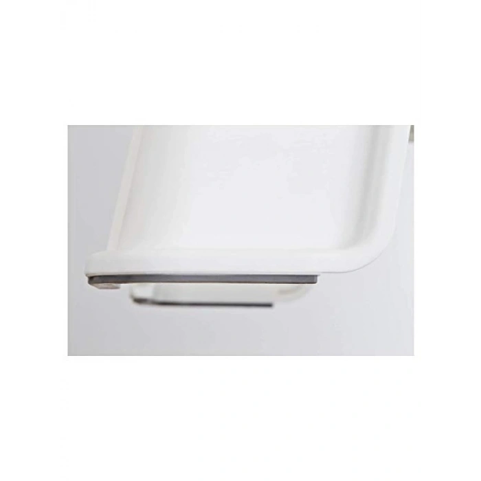 Kaymaz Üst Kısımlı Plastik Tabure, Beyaz, 25 cm Yükseklik