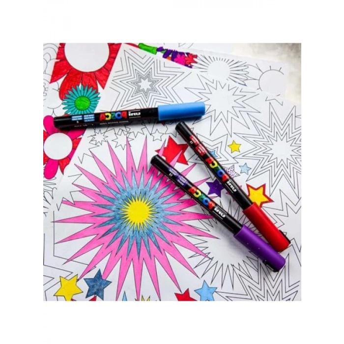 Keçe Uçlu Markör Kalem Seti, 12li (1.8-2.5 mm)