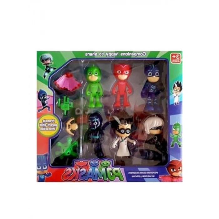 Kedi Çocuk Kertenkele Baykuş Temalı Oyuncak Seti