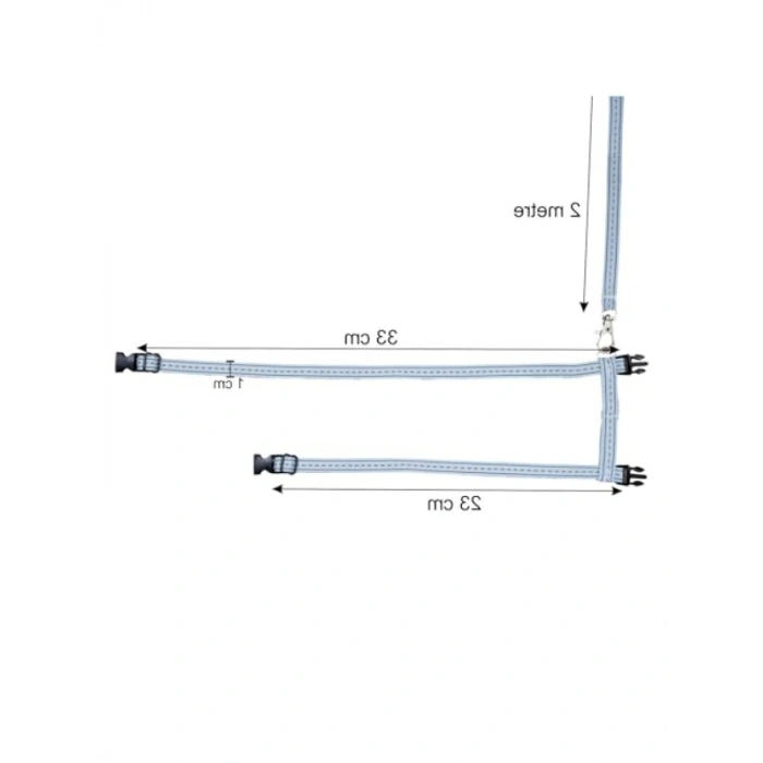 Kedi Göğüs Bel Gezdirme Tasması (2 Metre)