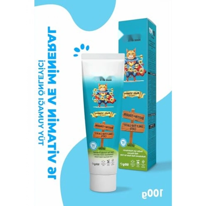 Kedi için Multivitamin Takviyesi - 100 gram
