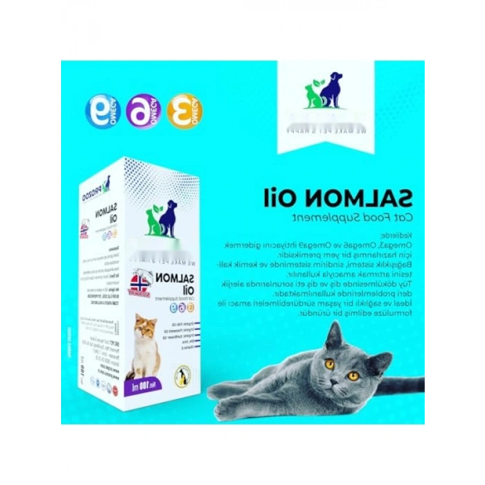 Kedi İçin Omega Yağı 100 ml