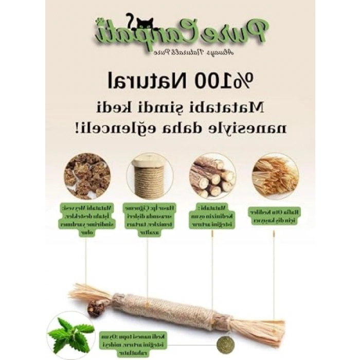 Kedi Naneli Matatabi Çubuğu - 3 Adet