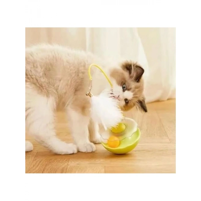 Kedi Nanesi İçeren Yalama Topu - İnteraktif Oyuncak