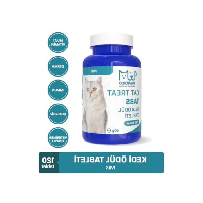 Kedi Ödül Tableti | Deri Tüy Bağışıklık Multivitamin Tablet
