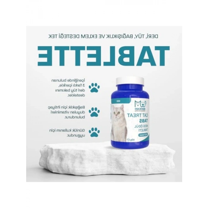 Kedi Ödül Tableti | Deri Tüy Bağışıklık Multivitamin Tablet