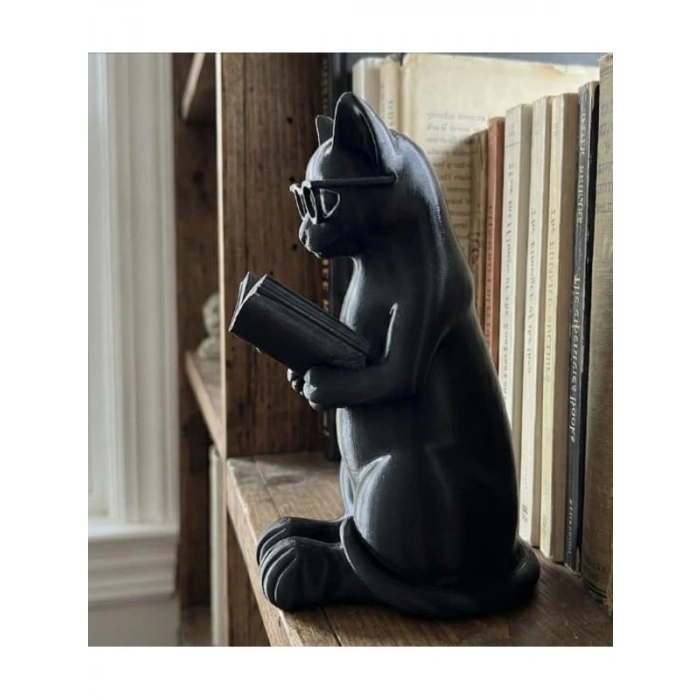 Kedi Temalı Dekoratif Biblo, Kütüphane Aksesuarı