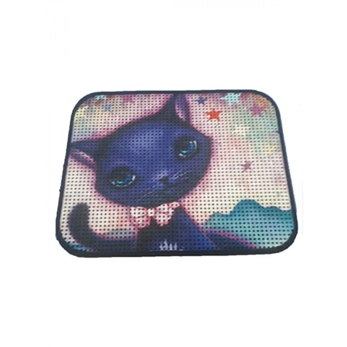 Kedi Tuvaleti Önü Paspası - 60 x 45 cm Mavi