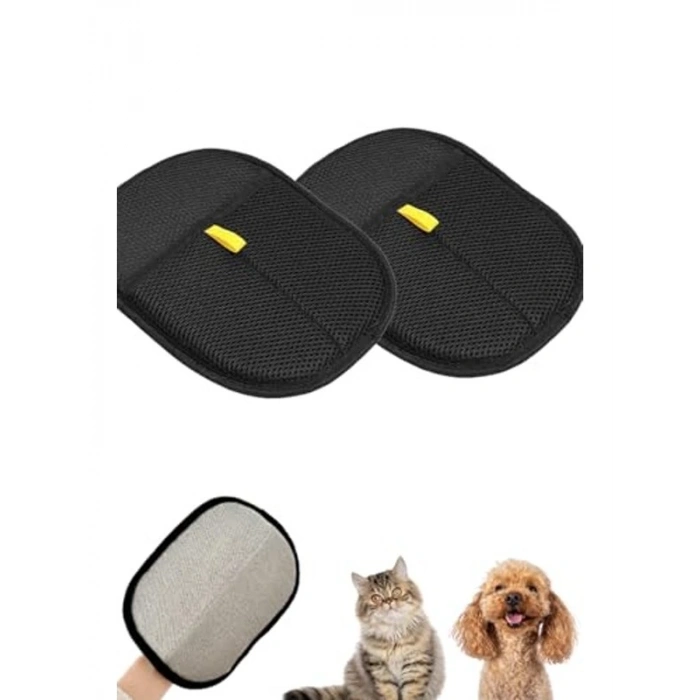 Kedi ve Köpekler İçin Kalın Tabanlı Tüy Temizleme Eldiveni, 2 ADET, 24x16 CM