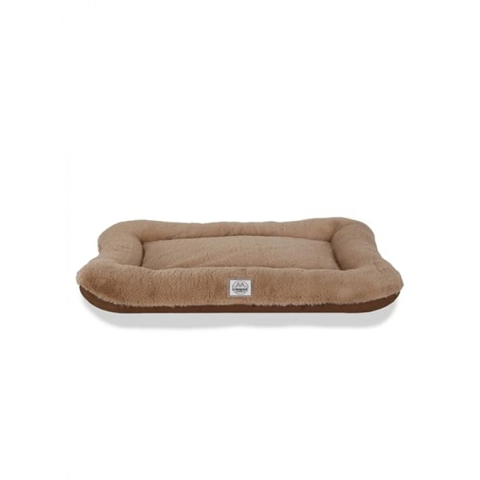 Kediler için 52x70x10 cm vison kahve su geçirmez yatak