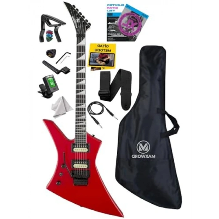 Kelly Kasa Elektro Gitar ile 2x Zebra Humbucker Manyetik