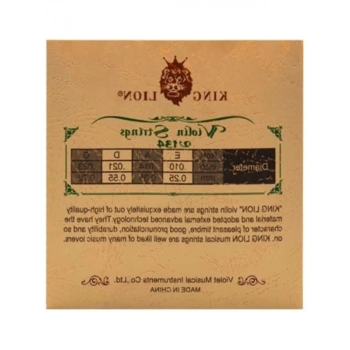 Keman Teli Takımı - Nikel Alaşımlı Çelik Çekirdek, 0.25-0.72 Ölçüsü