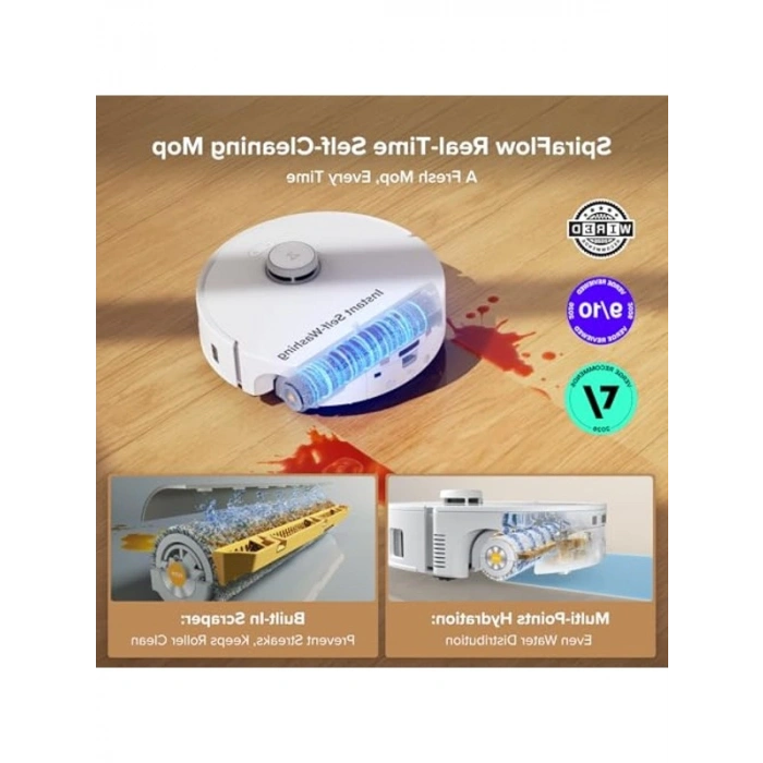 Kendi Kendini Temizleyen Robot Süpürge, Isıtmalı Yıkama Özellikli