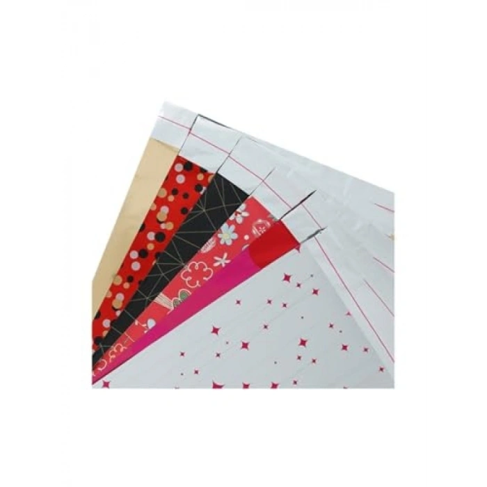 Kendinden Bantlı Metalize Hediye Poşeti - 30x35 cm, 100 Adet