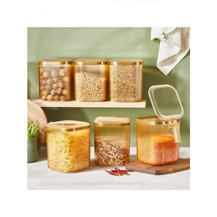 Kendinden Kapaklı Şeffaf Saklama Kabı, 2,5 Litre Kapasite