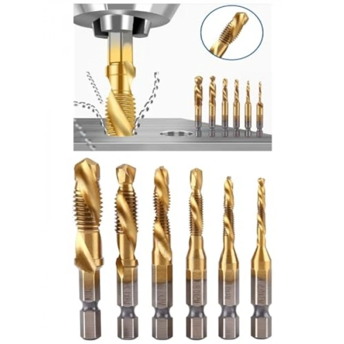 Kendinden Matkap Uçlu Klavuz Seti - M3ten M10a Kadar