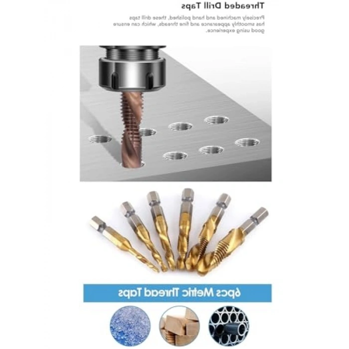 Kendinden Matkap Uçlu Klavuz Seti - M3ten M10a Kadar